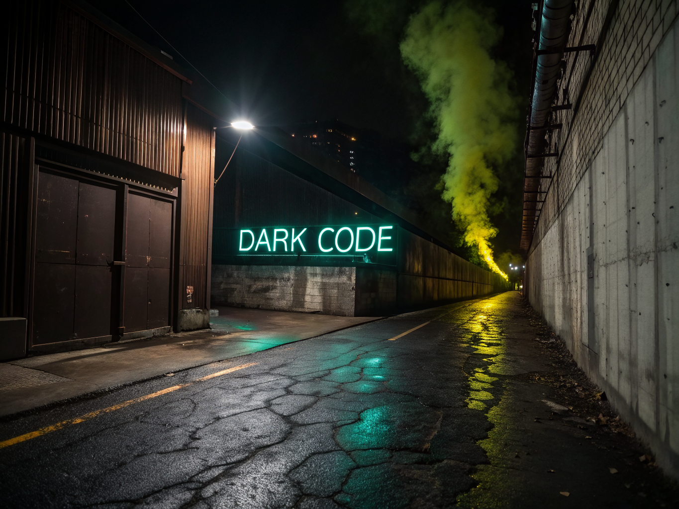 Binary code streams over dark sand for custom apps