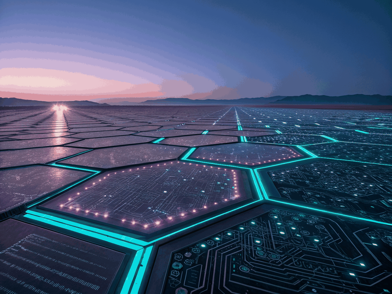 Binary code streams over dark sand for system deployments